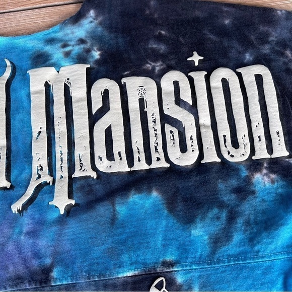Disney Haunted Mansion Spirit Jersey Tie Dye Blue Purple Madame Leota XS READ - Picture 11 of 16